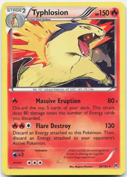 Typhlosion Rare BREAKthrough 20/162 HP Pokemon Holo - Image 1