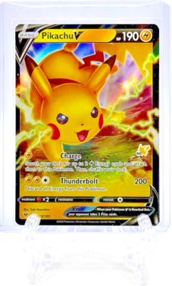 PIKACHU V LOT OF 2 from 2020 Pokemon Battle Academy #43/185 ULTRA RARE HOLO NM - Image 3
