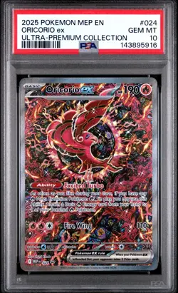 2025 Pokemon UPC Mega Charizard X ex & Oricorio ex PSA 10 - Image 4