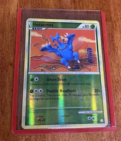 Pokemon TGC Heracross 43/123 Reverse-Holo Heart Gold & Soul Silver - Image 3