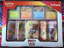 Costco Pokemon Scarlet & Violet 151 Mini Tin 5-pack (Magneton) - Sealed New - Image 1