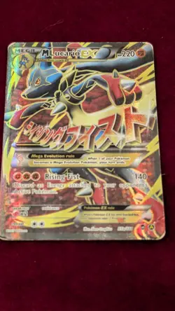 Pokemon TCG M Lucario EX 055A/111 Alternate Art Mega EX Holo Promo 220 HP - Image 1
