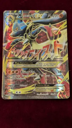 Pokemon TCG M Lucario EX 055A/111 Alternate Art Mega EX Holo Promo 220 HP - Image 3