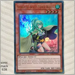 Spiritual Beast Tamer Winda - BLTR-EN070 - Ultra Rare 1st Edition Yugioh - Image 1