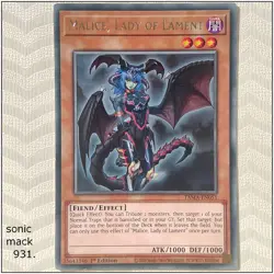Malice, Lady of Lament - TAMA-EN051 - Rare 1st Edition Yugioh - Image 1