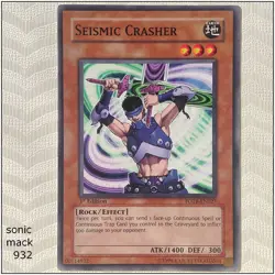 Seismic Crasher - FOTB-EN027 - Common 1st Edition Yugioh - Image 1