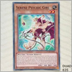 Serene Psychic Girl - DUAD-EN013 - Common 1st Edition Yugioh - Image 1