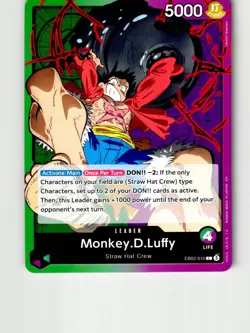 Monkey.D.Luffy (010) EB02-010 Extra Booster: Anime 25th Collection One Piece LP - Image 1