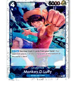 Monkey.D.Luffy (P-055) (Jolly Roger Foil) P-055 Premium Booster One Piece LP - Image 1