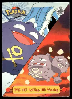 Pokemon Cards TV13 #109 Koffing /#110 Weezing Topps Trading Cards Series 1 MP *2 - Image 1