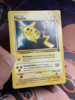 Pokemon Pikachu Kids WB Stamped Movie Promo 4/53 Wotc Promo Non Holo HP Card - Image 3