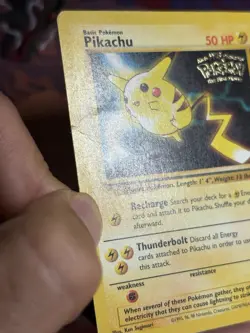 Pokemon Pikachu Kids WB Stamped Movie Promo 4/53 Wotc Promo Non Holo HP Card - Image 4