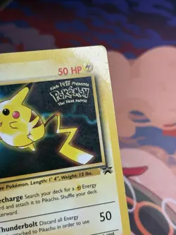 Pokemon Pikachu Kids WB Stamped Movie Promo 4/53 Wotc Promo Non Holo HP Card - Image 5