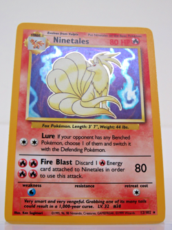 1999 Ninetales 12/102 Holo Rare Base Set Pokemon Card WOTC LP 🔥🦊✨ - Image 4