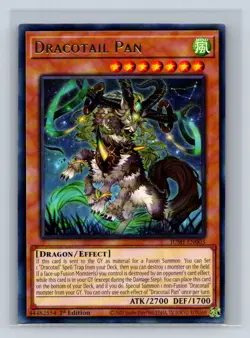 Dracotail Pan #JUSH-EN003 Justice Hunters Yugioh TCG NM - Image 1