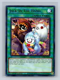Jack-In-The-Hand #JUSH-EN054 Justice Hunters Yugioh TCG NM - Image 1