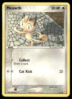 Pokemon Cards Meowth 4/12 EX Trainer Kit 2 Plusle MP - Image 1