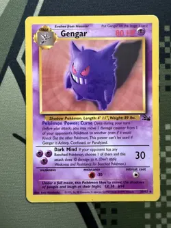 Mint Vintage GENGAR 20/62 FOSSIL Non Holo 1999 Pokemon Card - Image 1