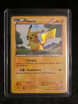 2011 Pokemon Black & White Pikachu Secret Rare #115/114 - HOLO - LP - Image 4
