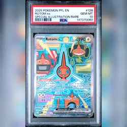 Rotom ex #126 PSA 10 GEM MINT 2025 Pokemon PFL Special Illustration Rare SIR - Image 1