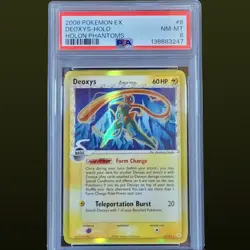 2006 POKEMON EX HOLON PHANTOMS DEOXYS HOLO #6 PSA 8 - Image 1
