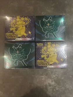 (2) Surging Sparks ETBs (2) Twilight Masquerade ETBs Sealed Pokemon TCG - Image 1