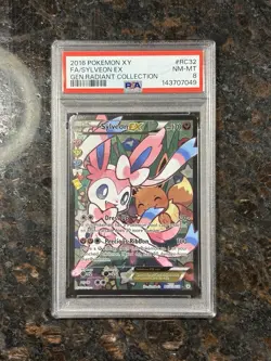 2016 Pokemon XY Generations Sylveon EX RC32/RC32 Radiant Coll Rare PSA 8 - Image 1