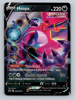 Hoopa V SWSH176 Holo Promo Sword & Shield Promo Pokemon Holo LP - Image 1
