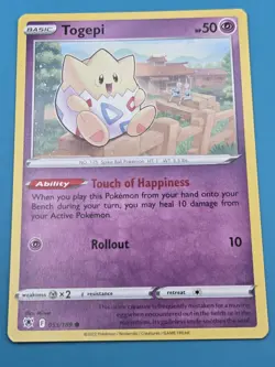 Togepi 055/189 Common Sword & Shield: Astral Radiance Pokemon TCG NM - Image 1