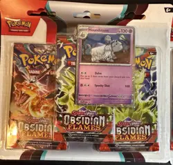 🔥Pokemon Obsidian Flames 3-Pack Blisters – 2x Eevee & 2x Houndstone – Sealed!🔥 - Image 3