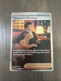 2023 Pokemon English 151 Giovanni's Charisma Special Illus. Rare - NM - Image 1
