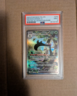 2023 Pokemon Meowscarada ex 256/193 Special Illustration Rare Holo PSA 9 - Image 1