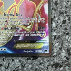 Pokemon Gyarados EX TCG Full Art Holo Ultra Rare Card 114/122 XY-Breakpoint - Image 3