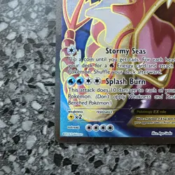 Pokemon Gyarados EX TCG Full Art Holo Ultra Rare Card 114/122 XY-Breakpoint - Image 4