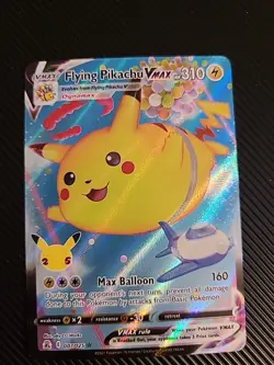 Flying Pikachu VMAX - 007/025 - Pokemon Celebrations Sword Shield Rare Card NM - Image 1