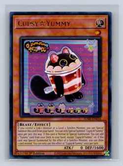 CupsyYummy #JUSH-EN016 Ultra Rare Justice Hunters Yugioh TCG NM - Image 1