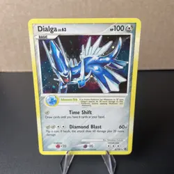 Pokemon Dialga Holo Rare Card 4/100 Majestic Dawn 100HP Diamond Blast 2008 LP - Image 1