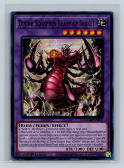 Divine Scorpion Beast of Serket #MZTM-EN005 Maze of the Master Yugioh TCG NM - Image 1