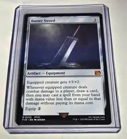 Buster Sword Final Fantasy MTG 0255 Near Mint - Never Played - Image 1