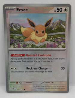 Eevee (Poke Ball Pattern) 074/131 Sv: Prismatic Evolutions Holo NM Pokemon - Image 1