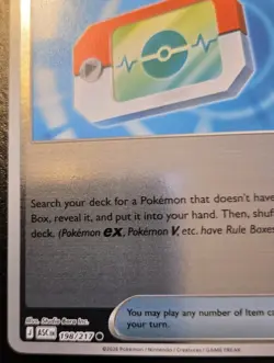 Poke Pad 198/217 Reverse Holo Common Ascended Heroes Pokemon TCG - Image 4