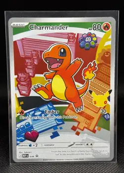 Charmander Holo 038 ME: Mega Evolution Promo Pokemon TCG NM Promo Playset - Image 1