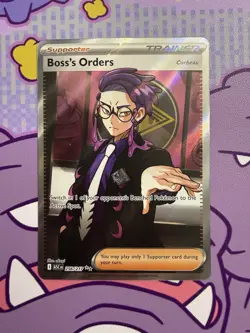 Pokemon Boss's Orders [Corbeau] Trainer Full Art Holo Rare 256/217 English - Image 1