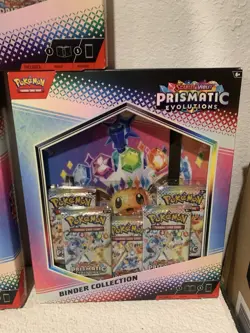 POKEMON TCG PRISMATIC EVOLUTIONS BINDER COLLECTION LOT (3) FACTORY SEALED... - Image 4