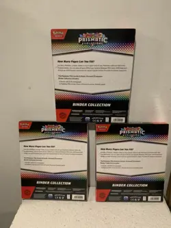 POKEMON TCG PRISMATIC EVOLUTIONS BINDER COLLECTION LOT (3) FACTORY SEALED... - Image 5