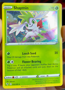 🌀Fart Swirl 🌀 Shaymin 015/185 Cosmos Holo Promo Pokemon NM - Image 2