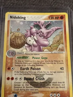 Nidoking Holo Rare Reverse Holo FireRed & LeafGreen 8/112 Pokemon TCG - Image 2