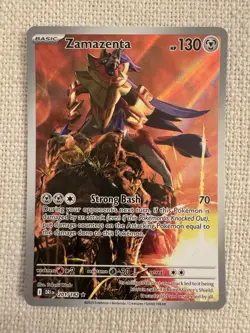 Zamazenta 201/182 Sv10: Destined Rivals Illustration Rare Pokemon TCG NM - Image 1