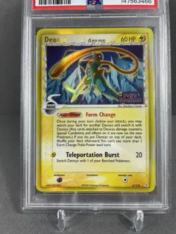 Pokemon Deoxys EX Holon Phantoms Reverse Holo Rare #6 PSA 8 (Low Pop) (New Cert) - Image 2
