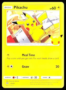 2021 McDonald's Collection 2021 Pikachu #25 Non Holo Pokemon Card - Image 1